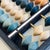 Wood Vintage Japanese Wood Abacus - Blue Stained Beads For Sale - Image 7 of 9