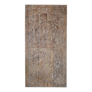 Kamasutra Carving Indian Carved Barn Door Panel, Wall Art, 72