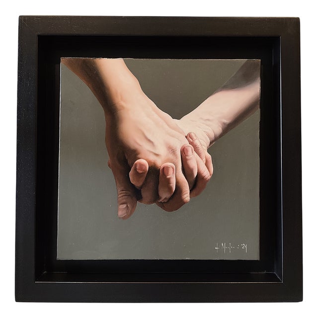 Filippo Manfroni, Hold Me, Oil on Canvas, Framed For Sale
