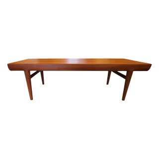 Teak Coffee Table with Drawers by Johannes Andersen for CFC Silkeborg, 1960s For Sale
