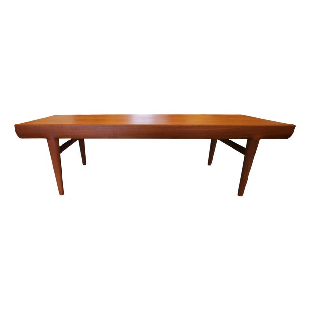 Teak Coffee Table with Drawers by Johannes Andersen for CFC Silkeborg, 1960s For Sale