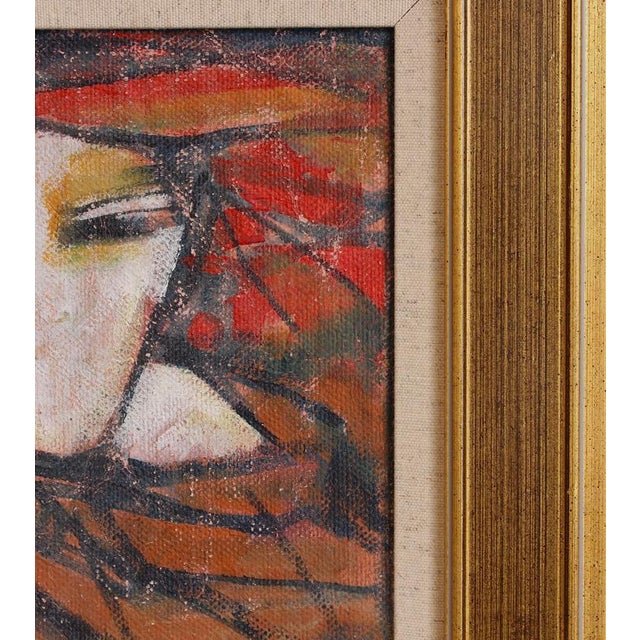 Hidden Portaits II, 1980s, Acrylic on Canvas, Framed For Sale - Image 6 of 12