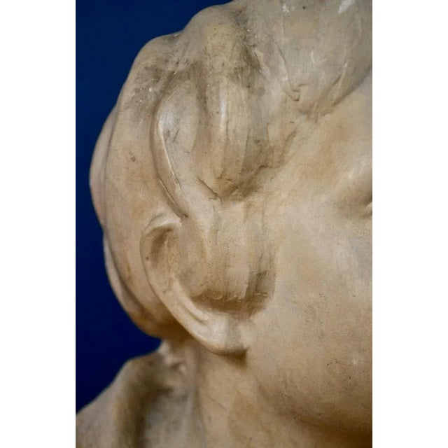 Plaster Children's Bust, 1926 For Sale - Image 4 of 9