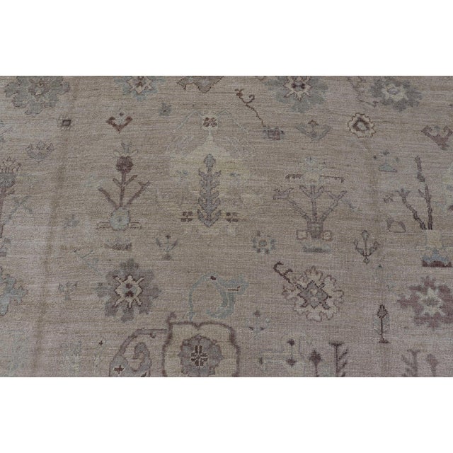 Large Angora Oushak Rug by Keivan Woven Arts 12'5 X 14'6 For Sale - Image 9 of 17