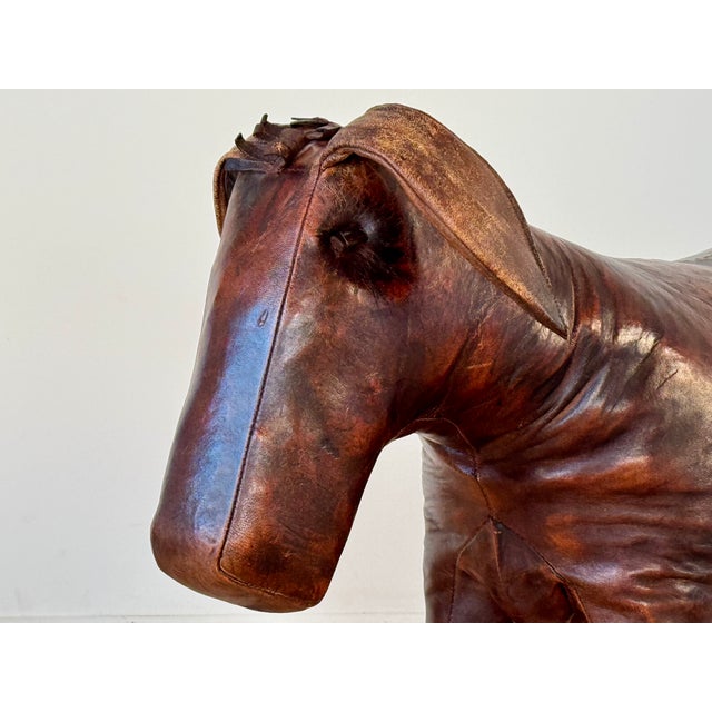 1960s 1960s Dimitri Omersa for Abercrombie & Fitch Leather Donkey For Sale - Image 5 of 12
