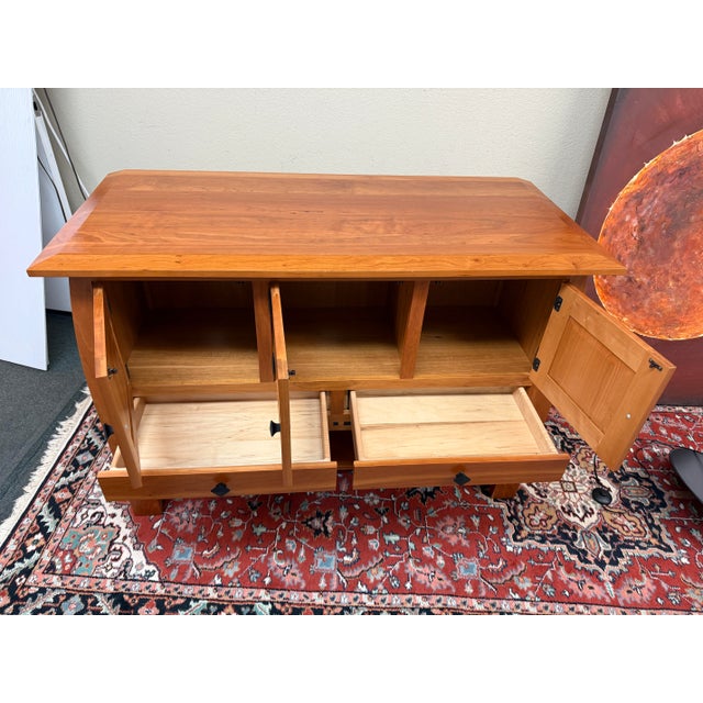 Simply Amish Aspen Open Sideboard For Sale In San Francisco - Image 6 of 12