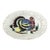 Vintage Large Ceramic Hand Painted Turkey Holiday Platter For Sale