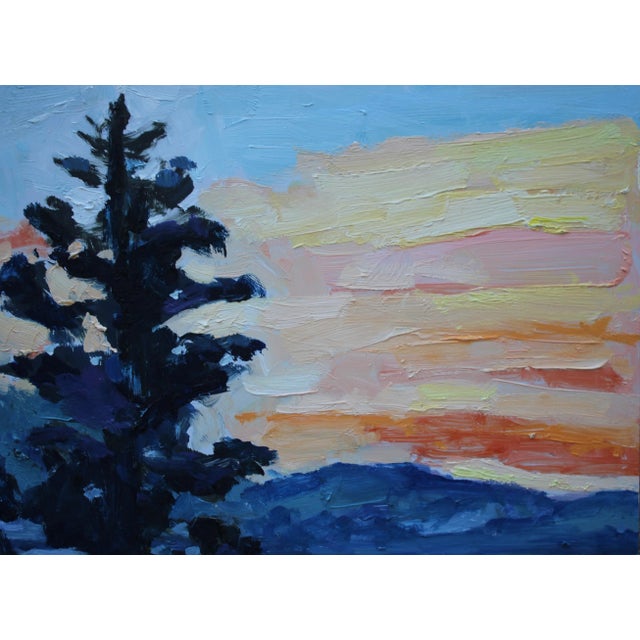 Contemporary Lake Tahoe Sunset, Modern Oil Painting For Sale - Image 3 of 8