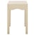 Wood Litith Square Wave Accent Table in Sand For Sale - Image 7 of 8