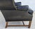Classic Georgian Chippendale Black Leather Wingback Library Gentlemans Armchair For Sale - Image 11 of 16