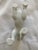 Mid 20th Century Vintage Blanc De Chin Foo Dog Statue For Sale - Image 5 of 9