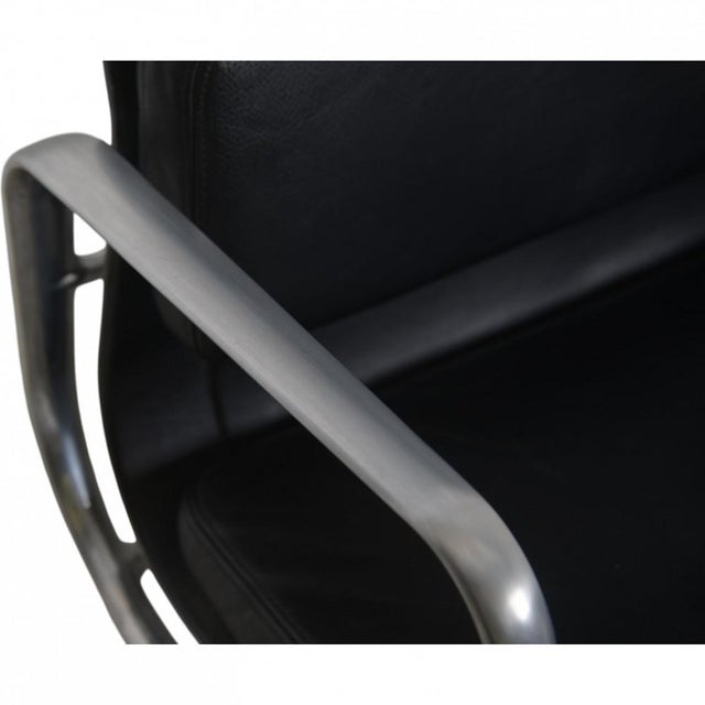 Black EA219 Office Chair in Black Leather by Charles Eames, 2000s For Sale - Image 8 of 18