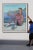 1980s Monumental Persian Artist Contemporary Art 6 Foot Painting by Milano Khzanjian For Sale - Image 12 of 13