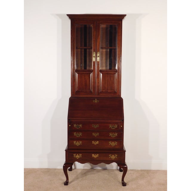 Ethan Allen Georgian Court 2 Piece Cherry Locking Secretary Desk For Sale In South Bend - Image 6 of 14