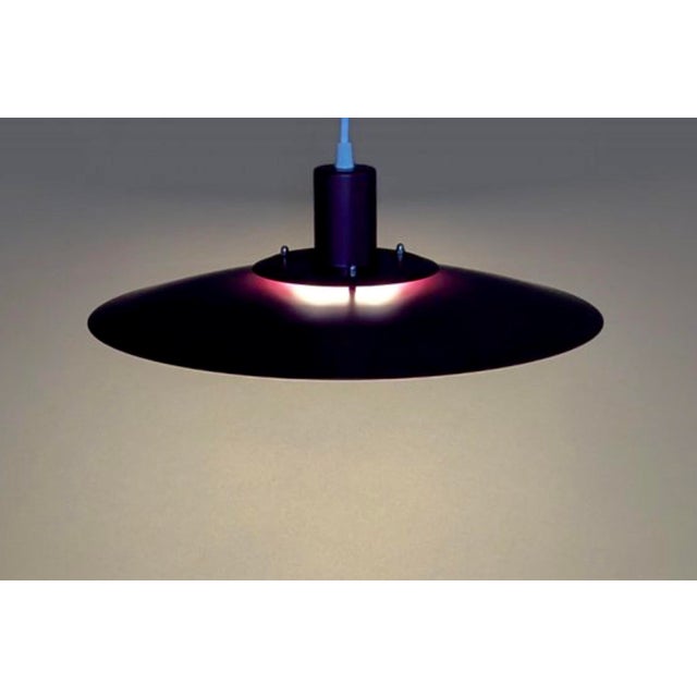Mauve Vintage Danish Purple Pendant Lamp, 1970s For Sale - Image 8 of 11