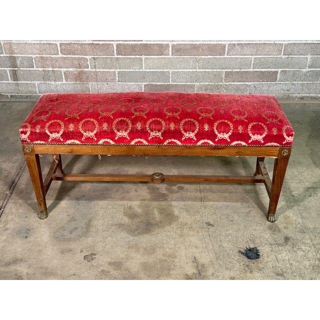 Early 19th Century French Empire Style Bench For Sale - Image 4 of 4