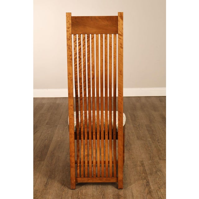 Paul Downs Cabinetmakers Set of Four Highback Spindled Cherry Dining Chairs For Sale - Image 16 of 18