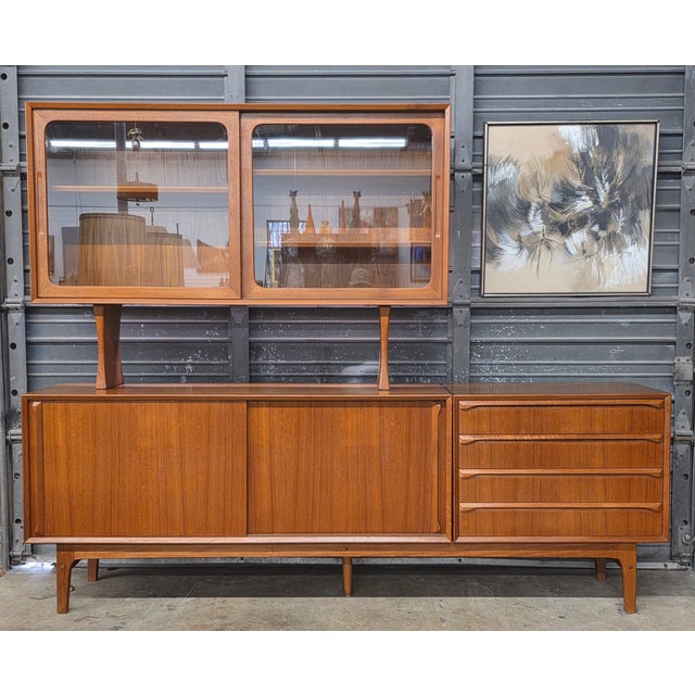 Incredible Modular Teak Credenza & Floating Cabinet By Randers Mobelfabrik. A Truly Remarkable Piece With Lots Of Extra...