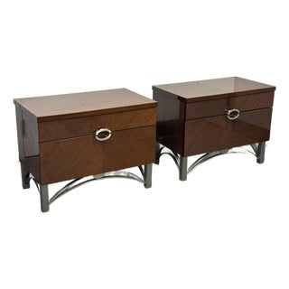Casa Novelia Italian Postmodern Nightstands, Pair For Sale