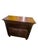 Antique American Empire Bowfront Chest of Drawers / Dresser in Tiger Oak For Sale - Image 4 of 9