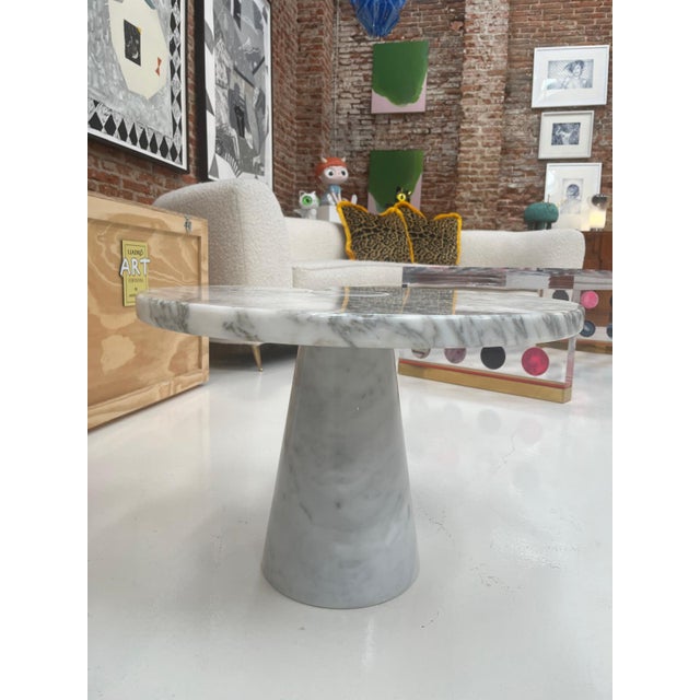 Mid-Century Modern Italian Eros Series Marble Side Table by Angelo Mangiarotti for Skipper, 1970 For Sale - Image 4 of 7