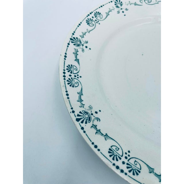 Gien Antique Dessert Plate by Gien, France, 1955, Set of 3 For Sale - Image 4 of 10