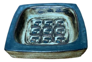 Mid-Century Danish Brutalist Stoneware Bowl by Jorgen Mogensen for Royal Copenhagen
