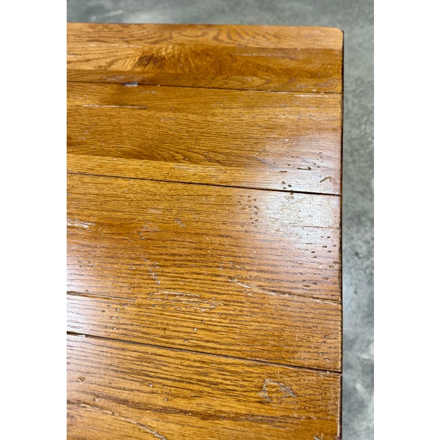 Broyhill Attic Heirloom Rustic Oak Farmhouse End Tables - A Pair For Sale - Image 11 of 12
