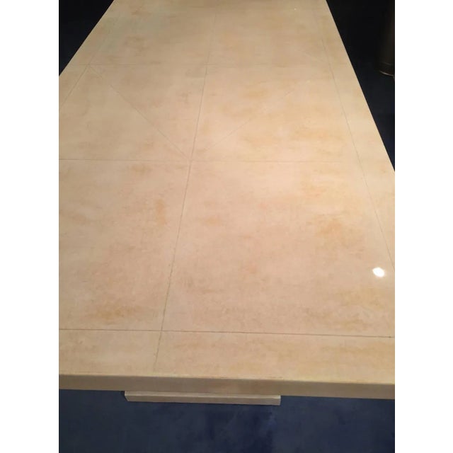 Art Deco Italian Parchment Dining Table, 1940s For Sale - Image 10 of 11