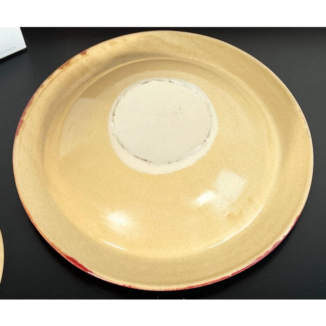 1980s Vintage 1980's Postmodern Ceramic Casserole / Serving Bowl For Sale - Image 5 of 7