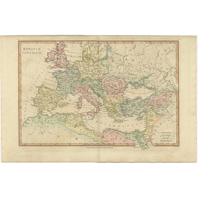 Roman Empire Map by Wilkinson, London, 1817 For Sale - Image 4 of 12