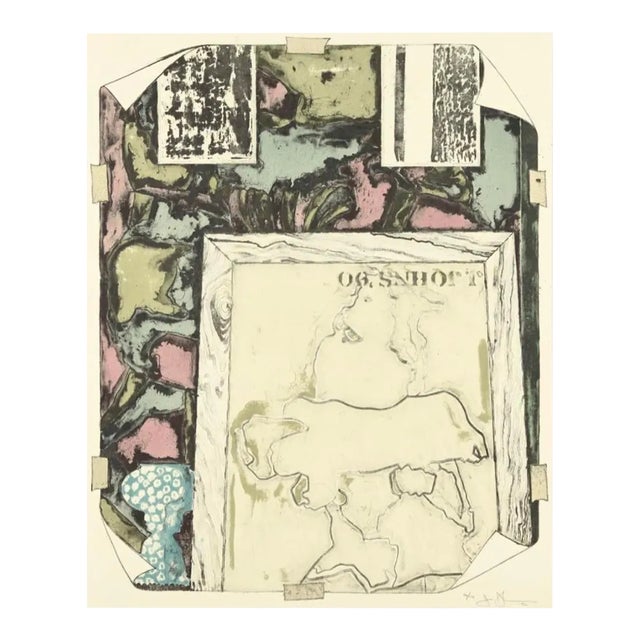 1992 Jasper Johns Modern Abstract Lithograph For Sale