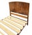 Art Deco Figured Walnut double bed dating to Circa 1930. The headboard and footboard are a gorgeous conker colour with...