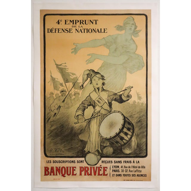 Date: 1918 Size: 29.75 x 47.25 inches Artist: Marcel Falter About The Poster: The 1918 "4e Emprunt de la Défense...