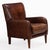 A Pair of Dutch Art Deco Style Leather Club Chairs, C. 1960. For Sale - Image 4 of 8
