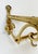 Metal German Wall-Mounted Coat Rack in Gilt Brass, 1950s For Sale - Image 7 of 8
