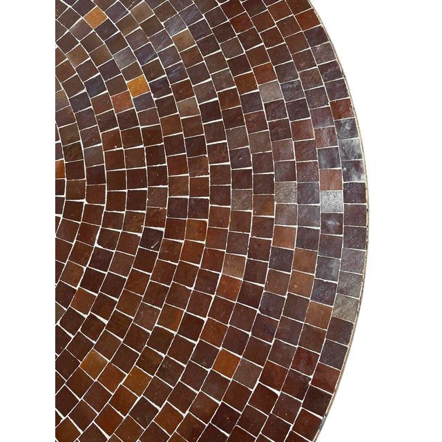 2020s Outdoor 60" Round Mosaic Dining Table For Sale - Image 5 of 7