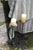 Rustic Pair of Vintage Twisted Iron Candlesticks For Sale - Image 3 of 4