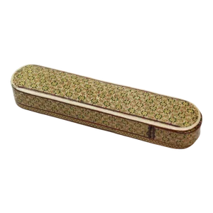 Antique Handmade Khatam Wooden Pen Box