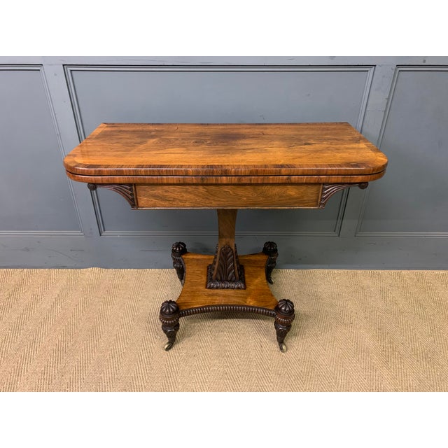 Regency Rosewood Card Table, 1815 For Sale - Image 16 of 17