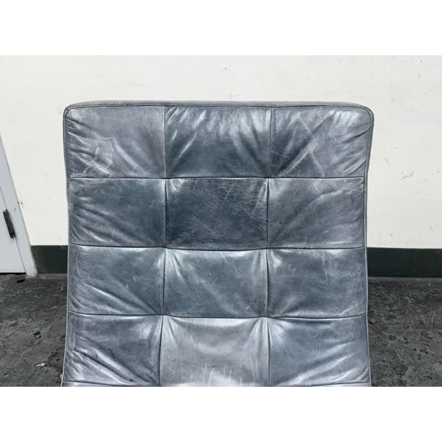 Animal Skin Williams Sonoma Home James Leather Chair For Sale - Image 7 of 11
