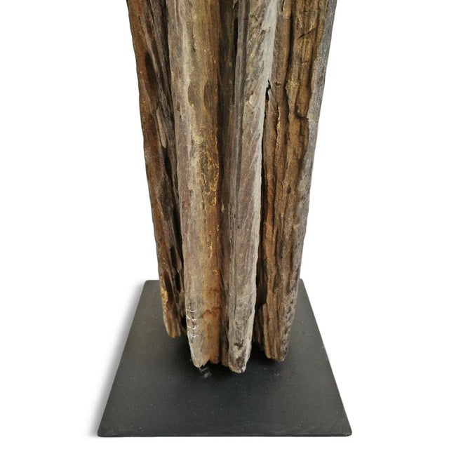 Early 20th Century Vintage Early 20th Century Irrigation Wheel Post Thailand For Sale - Image 5 of 6