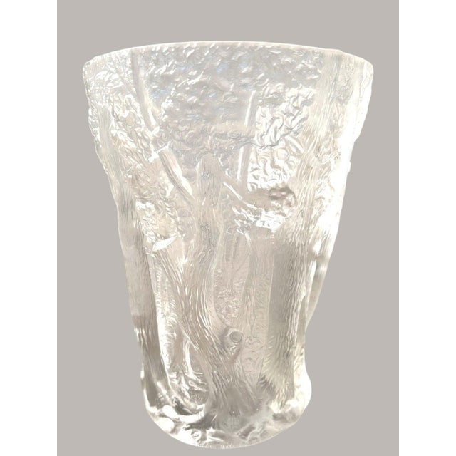Josef Inwald Barolac “Dans La Forêt” Art Deco Forest Glass Vase Impressive Josef Inwald Barolac art glass vase in the...