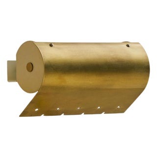 Swedish Brass Star-Perforated Sconce, 1940s - 2 Available For Sale