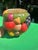 Up for consideration is a beautiful vintage ceramic hand painted fruit style cookie jar. This would look lovely in your...