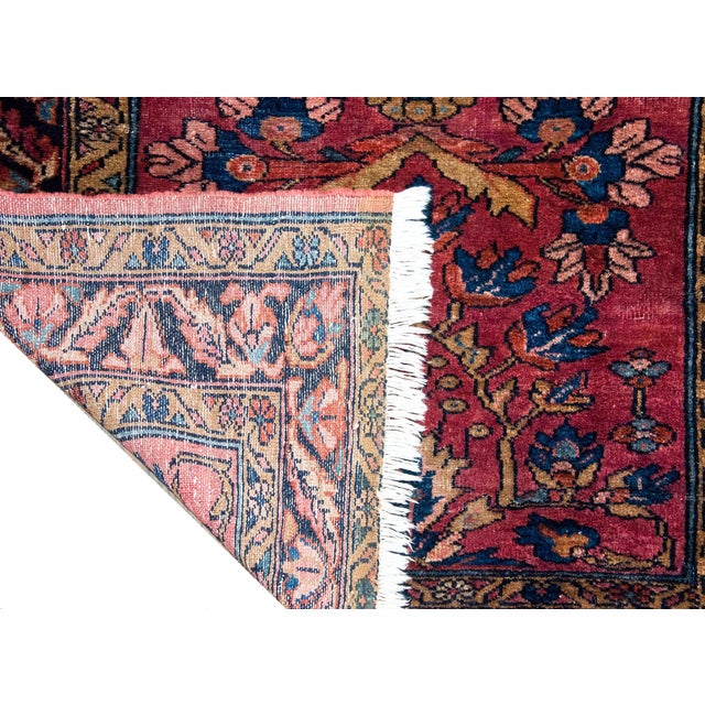 Early 20th Century Persian Lilihan Rug For Sale - Image 14 of 15