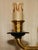 Italian 24ct Gold Plated Four Candle Sconces in Bronze, Set of 2 For Sale - Image 11 of 16