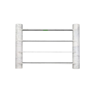 Mid-Century Modern Loico Bookcase in White Carrara Marble by Angelo Mangiarotti for Skipper, 1970s
