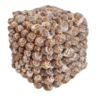 Vintage Coastal Bali Shell Box Small For Sale