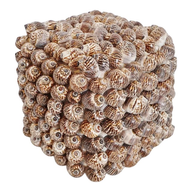 Vintage Coastal Bali Shell Box Small For Sale